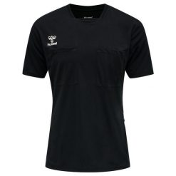 Koszulka Hummel hmlreferee chevron. Czarne bluzki damskie HUMMEL, l, bez wzorów, z jersey, sportowe, bez kołnierzyka, bez ramiączek. Za 193.50 zł.