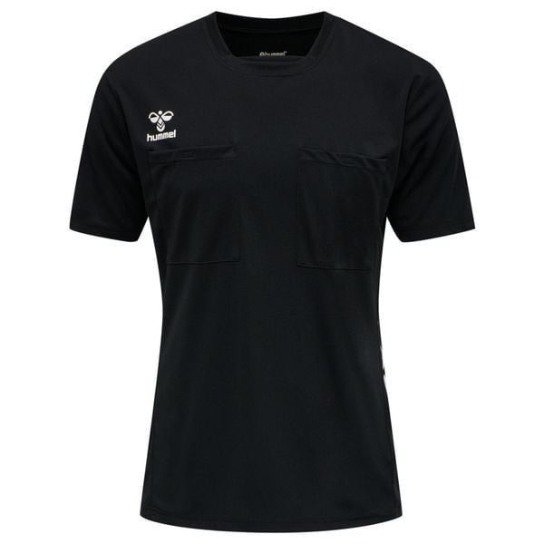 Koszulka Hummel hmlreferee chevron. Czarne bluzki damskie HUMMEL, l, bez wzorów, z jersey, sportowe, bez kołnierzyka, bez ramiączek. Za 193.50 zł.