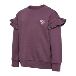 Bluza dla niemowlęcia Hummel Frill. Fioletowe bluzy i bluzki niemowlęce HUMMEL, bez wzorów, z bawełny, bez ramiączek, bez kaptura. Za 149.00 zł.