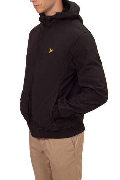 Kurtka z podszewką polarową Lyle & Scott. Czarne kurtki męskie LYLE AND SCOTT, na zimę, xl, bez wzorów, z materiału, eleganckie, bez kaptura. Za 601.15 zł.