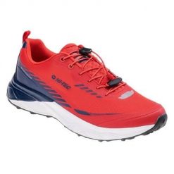 Buty trekkingowe męskie Hi-Tec Mostar. Czerwone buty trekkingowe męskie Hi-tec, z gumy, bez zapięcia, trekkingowe. Za 557.00 zł.