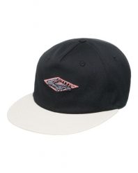 Czapka Snapback dla Mężczyzn QS FRASSNASSA Czarny. Czarne czapki męskie Quiksilver, bez wzorów, z bawełny. Za 151.40 zł.