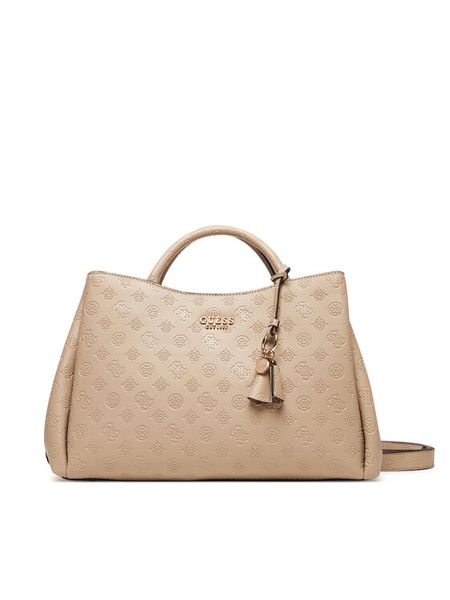 Guess Torebka Phoebe HWPD96 65070 Beżowy. Brązowe torebki klasyczne damskie Guess, z aplikacjami, ze skóry, bez dodatków. Za 449.99 zł.