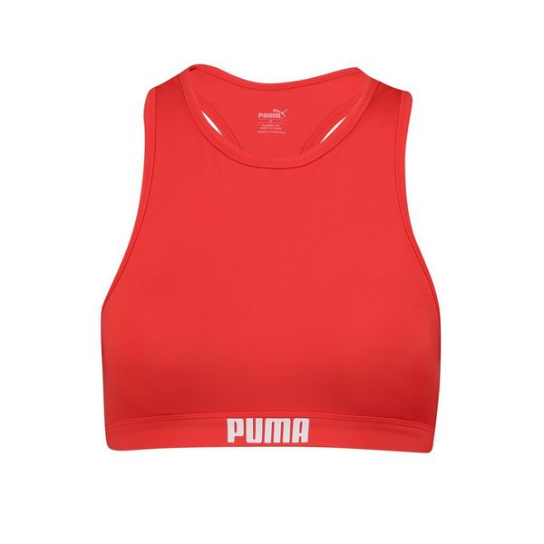 Góra od bikini Puma, racerback, czerwonym. Czerwone bikini damskie Puma, bez wzorów. Za 199.60 zł.
