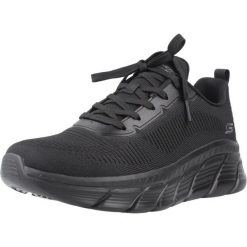 Buty SKECHERS 117385S Czarny. Czarne buty sportowe na co dzień damskie Skechers, bez wzorów, z materiału. Za 281.99 zł.