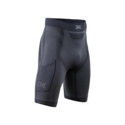 Krótkie spodenki X-Bionic Xceed Run. Czarne szorty męskie X BIONIC, z włókna, bez kołnierzyka. Za 418.00 zł.