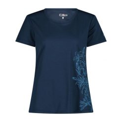 Koszulka damska CMP. Niebieskie t-shirty damskie CMP, s, bez wzorów, z tkaniny, bez kołnierzyka. Za 131.00 zł.