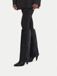 MEXX Kozaki EO-MI001804463W Czarny. Czarne kozaki damskie Mexx, bez obcasa, na słupku. Za 429.99 zł.