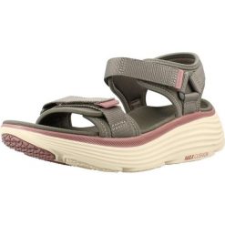 Sandały SKECHERS 141755S Zielony. Zielone obuwie trekkingowe damskie Skechers, bez wzorów, z materiału, bez obcasa. Za 248.99 zł.