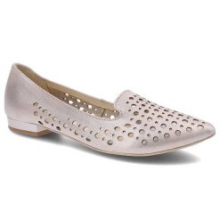 Różowe Baleriny Exquisite Damskie Stylowe Buty. Czerwone baleriny damskie EXQUISITE, z aplikacjami, ze skóry, bez obcasa, na obcasie. Za 179.00 zł.