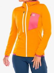 Bluza damska Ortovox Fleece Grid Hoody. Żółte bluzy z kapturem damskie ORTOVOX, xs, z elastanu. Za 747.99 zł.