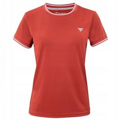 Damska koszulka tenisowa Tecnifibre Team Tech Tee. Czerwone t-shirty damskie TECNIFIBRE, bez wzorów, bez kołnierzyka. Za 179.99 zł.