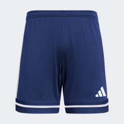 Spodenki piłkarskie ADIDAS Squadra 25. Niebieskie szorty damskie Adidas, bez wzorów, eleganckie. W wyprzedaży za 79.99 zł.