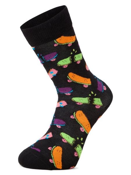 Happy Socks Skarpety Mężczyźni czarny|wielokolorowy, 41-46. Czarne skarpetki męskie Happy Socks, bez wzorów, z dzianiny. Za 29.95 zł.