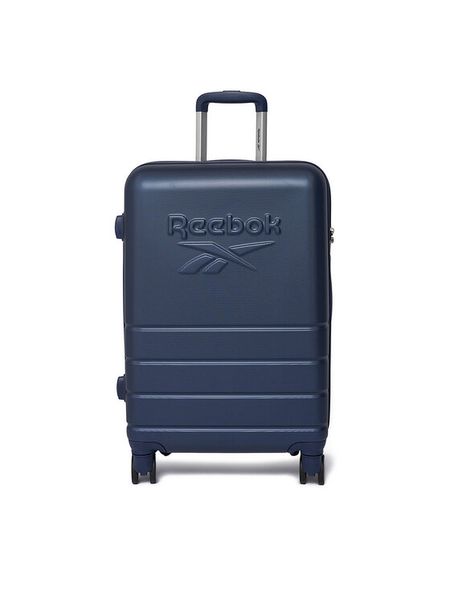 Reebok Walizka średnia CEO-RBK-WAL-002-CCC-M Granatowy. Niebieskie walizki Reebok, bez wzorów, z tworzywa sztucznego, średnie. Za 299.99 zł.