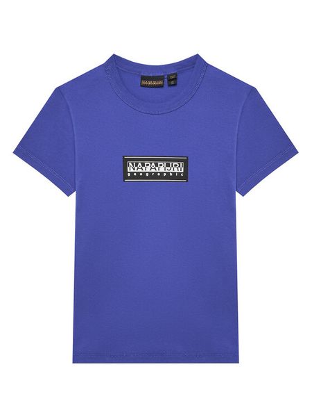 Napapijri T-Shirt S-Chamois NP0A4HYL M Niebieski Regular Fit. Niebieskie t-shirty chłopięce Napapijri, bez wzorów, z bawełny, bez ramiączek. Za 69.99 zł.
