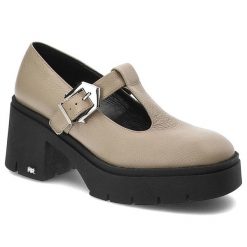 Brązowe Półbuty Karino Modne Skórzane Buty Damskie. Brązowe półbuty damskie Karino, z aplikacjami, ze skóry, wizytowe, bez obcasa. Za 419.00 zł.