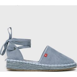 Big Star - Espadryle. Niebieskie espadryle damskie Big Star, bez wzorów, z gumy, bez obcasa. W wyprzedaży za 79.90 zł.