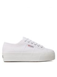 Superga Tenisówki 2790 Cotw Linea Up And Down S9111LW Biały. Białe trampki i tenisówki damskie Superga, bez wzorów, z materiału. Za 189.99 zł.