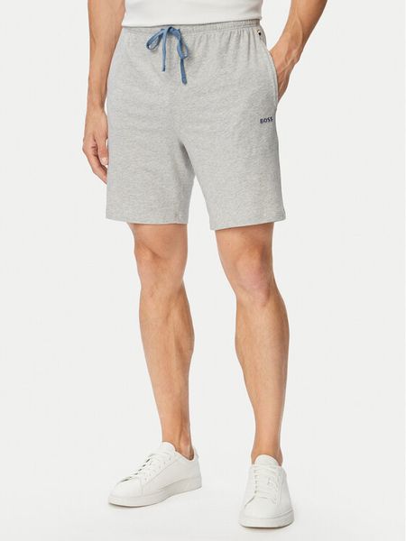 BOSS Szorty sportowe Mix&Match 50515314 Szary Regular Fit. Szare szorty męskie Boss, bez wzorów, z bawełny, sportowe. Za 169.99 zł.