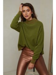 Joséfine Sweter "Csepreg" w kolorze khaki rozmiar: S. Brązowe golfy damskie Joséfine, s, bez wzorów, z kaszmiru, bez ramiączek. Za 228.38 zł.
