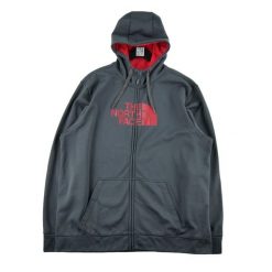 Second life - The North Face bluza męska z kapturem na zamek - Jak nowy. Szare bluzy z kapturem męskie The North Face, l, z dresówki. Za 170.36 zł.