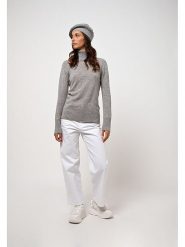 AUTHENTIC CASHMERE Kaszmirowy golf "Fornet" w kolorze szarym rozmiar: XL. Szare golfy damskie AUTHENTIC CASHMERE, xl, bez wzorów, z kaszmiru, bez ramiączek. Za 316.24 zł.