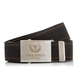 Pasek parciany PAOLO PERUZZI PW-04-105 CM brązowy. Brązowe paski męskie Paolo Peruzzi, bez wzorów, z materiału. Za 34.99 zł.