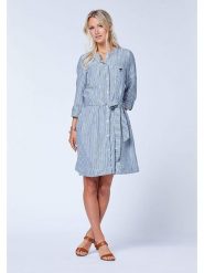 Polo Sylt Lniana sukienka w kolorze błękitnym rozmiar: 36. Niebieskie sukienki damskie Polo Sylt, na co dzień, bez wzorów, ze lnu, bez kołnierzyka, bez ramiączek, midi, proste. Za 145.60 zł.