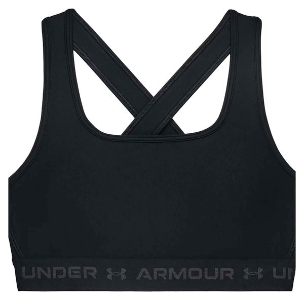 Biustonosz Under Armour Crossback Czarny Damskie. Czarne biustonosze sportowe damskie Under Armour, bez wzorów, z elastanu. Za 165.05 zł.