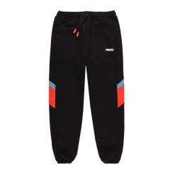Spodnie męskie PROSTO Craxle. Czarne spodnie dresowe męskie Prosto., bez wzorów, z dresówki. Za 239.99 zł.