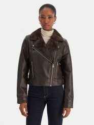 Vero Moda Kurtka z imitacji skóry Hailey 10250405 Brązowy Regular Fit. Brązowe kurtki damskie Vero Moda, m, bez wzorów, ze skóry, bez kaptura. Za 329.99 zł.