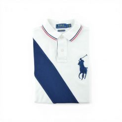 Second life - Męska koszulka polo Big Pony z krótkim rękawem - Jak nowy. Białe koszulki polo męskie Ralph Lauren, m, bez wzorów, bez ramiączek. Za 149.06 zł.