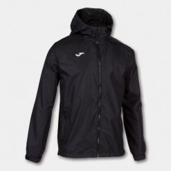 Kurtka do piłki nożnej męska Joma Cervino przeciwdeszczowa. Czarne kurtki męskie Joma, m, bez wzorów, bez kaptura. Za 352.00 zł.