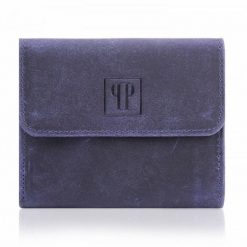MAŁY PORTFEL DAMSKI SKÓRZANY PAOLO PERUZZI T-11-PU. Fioletowe portfele damskie bez wzorów, z materiału. Za 64.00 zł.