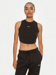 Nike Bluzka FB8279 Czarny Tight Fit. Czarne bluzki damskie Nike, m, bez wzorów, z syntetyku, bez ramiączek. Za 129.99 zł.