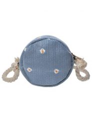 Clayre & Eef Torebka w kolorze niebieskim - Ø 15 cm rozmiar: onesize. Niebieskie torebki klasyczne damskie Clayre & Eef, bez wzorów, z materiału, bez dodatków. Za 79.21 zł.