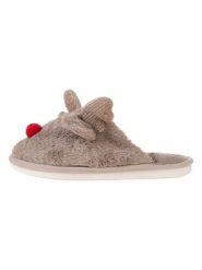 Confly Kapcie w kolorze szarobrązowym rozmiar: 39. Brązowe kapcie damskie Confly, z materiału. Za 43.68 zł.