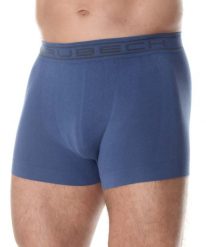 Bokserki męskie bawełniane Brubeck classic COMFORT COTTON. Niebieskie bokserki męskie Brubeck, bez wzorów, z bawełny. Za 41.99 zł.