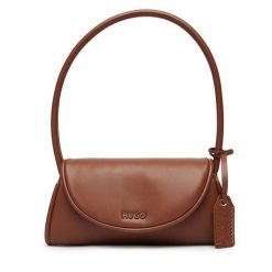 Torebka HUGO. Brązowe torebki klasyczne damskie Hugo, bez wzorów, bez dodatków. Za 429.99 zł.