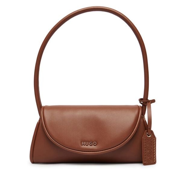 Torebka HUGO. Brązowe torebki klasyczne damskie Hugo, bez wzorów, bez dodatków. Za 429.99 zł.