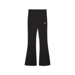 Damskie rozkloszowane legginsy Essentials z wysokim stanem PUMA. Czarne legginsy damskie Puma, bez wzorów. Za 89.00 zł.