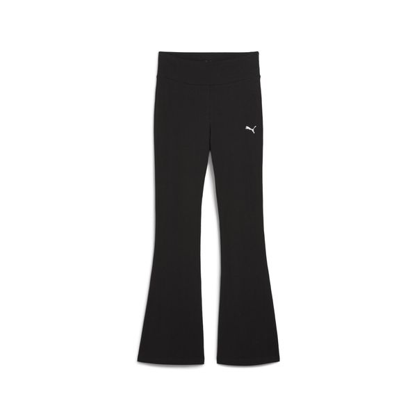 Damskie rozkloszowane legginsy Essentials z wysokim stanem PUMA. Czarne legginsy damskie Puma, bez wzorów. Za 89.00 zł.