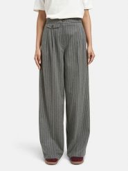 Smith & Soul Spodnie w kolorze szarym rozmiar: L. Szare spodnie materiałowe damskie Smith & Soul, bez wzorów, z materiału, z podwyższonym stanem. Za 195.99 zł.