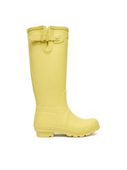 Hunter Kalosze CEO-SJY-T Żółty. Żółte kalosze damskie Hunter, bez wzorów, z kauczuku. Za 349.99 zł.