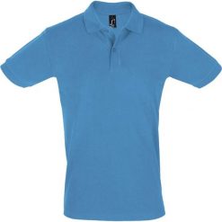 Męska Koszulka Polo Perfect. Zielone koszulki polo męskie SOL'S, m, bez wzorów, z bawełny, bez ramiączek. Za 68.99 zł.