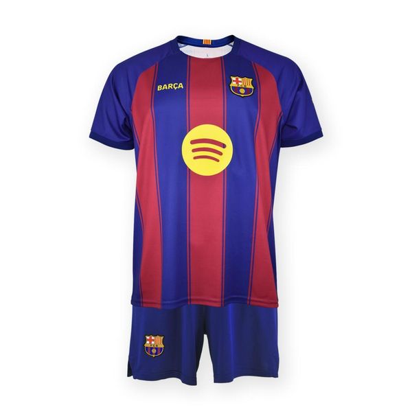Strój domowy FC Barcelona Junior Lamine Yamal nr 10 2025/26 Blaugrana. Czerwone szorty męskie FC Barcelona, bez wzorów, sportowe. Za 279.00 zł.