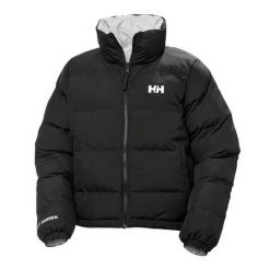 Damska kurtka puchowa Helly Hansen YU 23. Czarne kurtki damskie Helly Hansen, bez wzorów, z puchu, bez kaptura. W wyprzedaży za 689.65 zł.