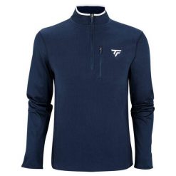 Bluza 1/4 zamka błyskawicznego Tecnifibre. Niebieskie bluzy bez kaptura damskie TECNIFIBRE, m, z elastanu. Za 263.50 zł.