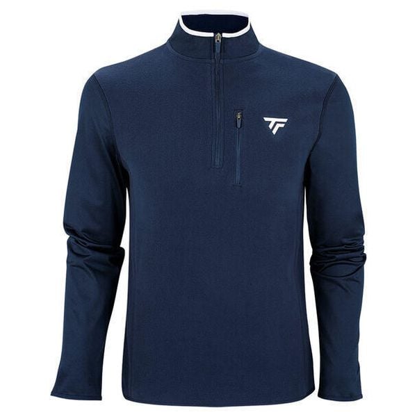 Bluza 1/4 zamka błyskawicznego Tecnifibre. Niebieskie bluzy bez kaptura damskie TECNIFIBRE, m, z elastanu. Za 263.00 zł.